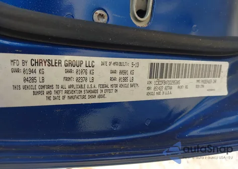 2013 Dodge Dart Sxt from USA, damaged, VIN 1C3CDFBA7DD295305